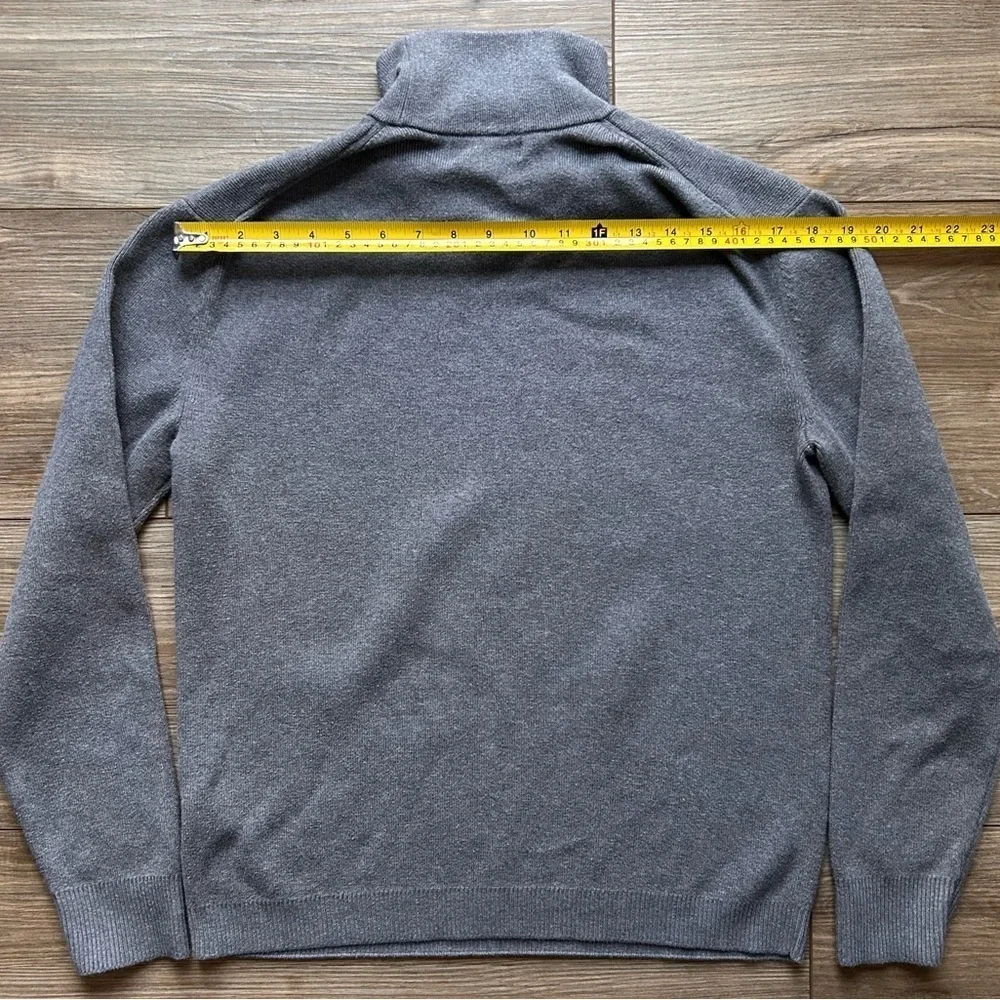 Banana Republic | Supima Cotton Mock Turtleneck in Dark Grey (Small)